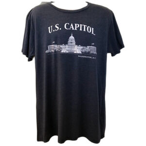U.S. Capitol Washington D.C. Blue Men's Unisex Graphic T-Shirt XXL